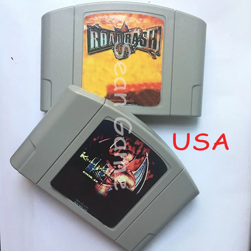 Высокое качество США NTSC клиент картридж Road Rash 64/Killer Instinct Золотая карта для