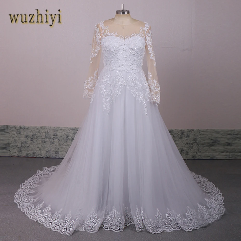 Wuzhiy Vestido de noiva, сексуальное свадебное платье, свадебное платье с открытой спиной, бальное платье принцессы, свадебное платье на заказ, свадебное платье