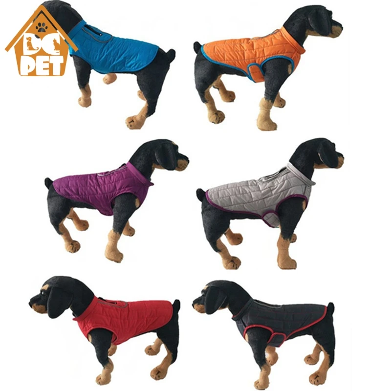 

Double sided Winter Dog Clothes Pets Clothing for Small Large Dogs Waterproof Pet Vest Jacket Coat Chihuahua Pug French Bulldog