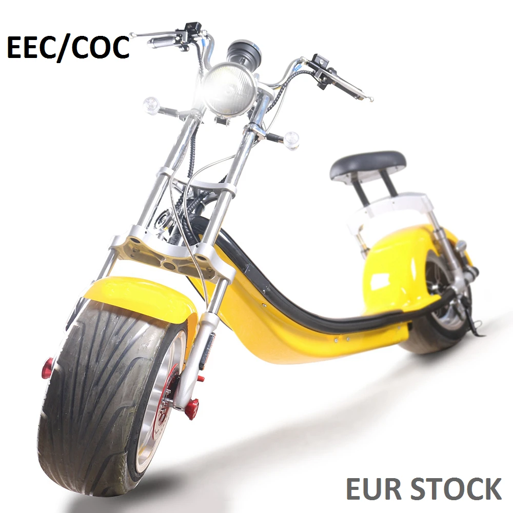 Citycoco Electric Scooters Adults SC14 COC City Coco Scooter With Extensible Battery 1000W/1200W/2000W Available In Europe EEC