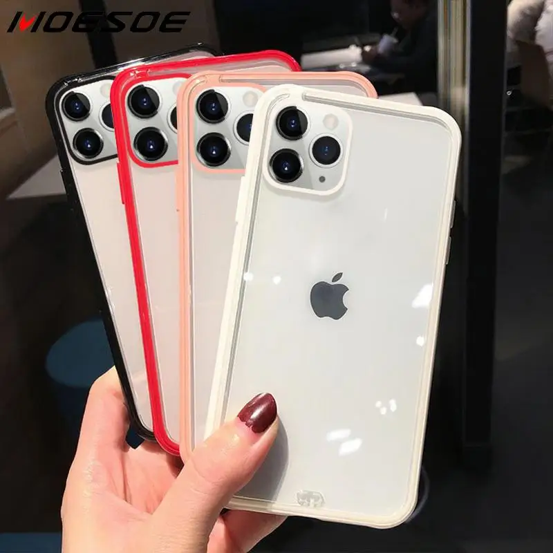 

Glossy Clear Soft Case Cover For iPhone 11 Pro Max XS XR X 8 7 6 6s Plus Colorful Transparent Shockproof Phone Case Capa