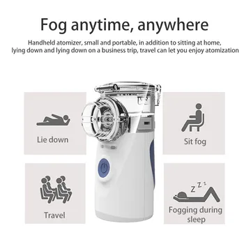 

2020 New Medical Portable Nebulizer Mini Handheld Inhaler Health Children Adult Rechargeable Automizer