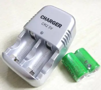 

free ship 2pcs 3V CR2 800mah battery and 1pcs charger set cr2 lithium battery and charger set