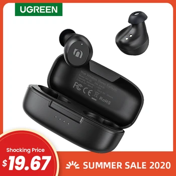 [AliExpress премьера] наушники UGREEN TWS Bluetooth наушники настоящие беспроводные наушники в ухо стерео гарнитура спортивные TWS наушники