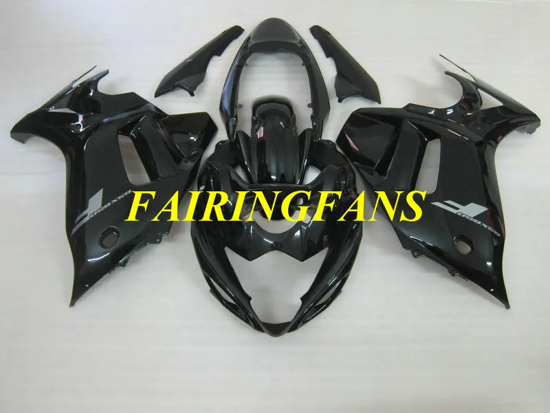 Мотоцикл обтекателя тела для SUZUKI GSX650F 08 09, 10, 11, 12, GSXF650 2008 2009 2010 глянцевый черный Обтекатели на кузов+ подарки SK04