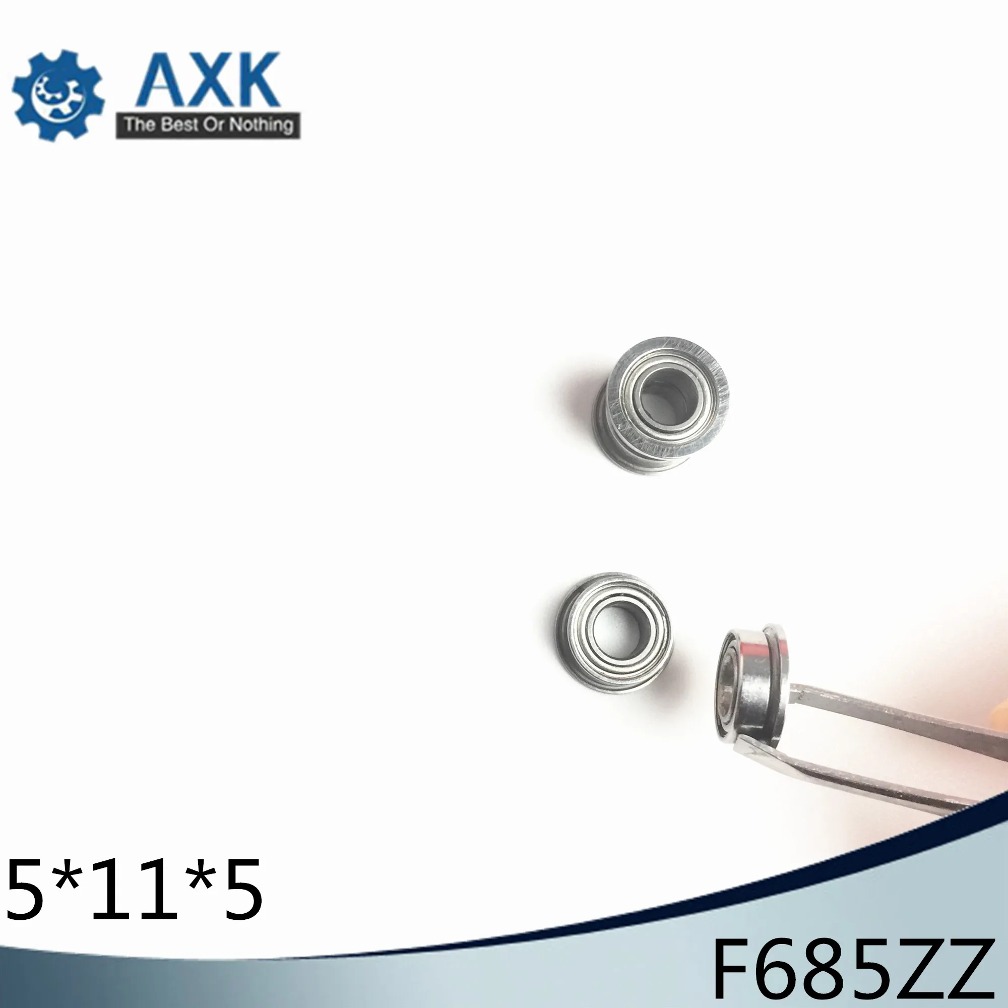 F685ZZ Flange Bearing 5x11x5 mm ABEC-1 ( 10 PCS ) Flanged F685 Z ZZ Ball Bearings