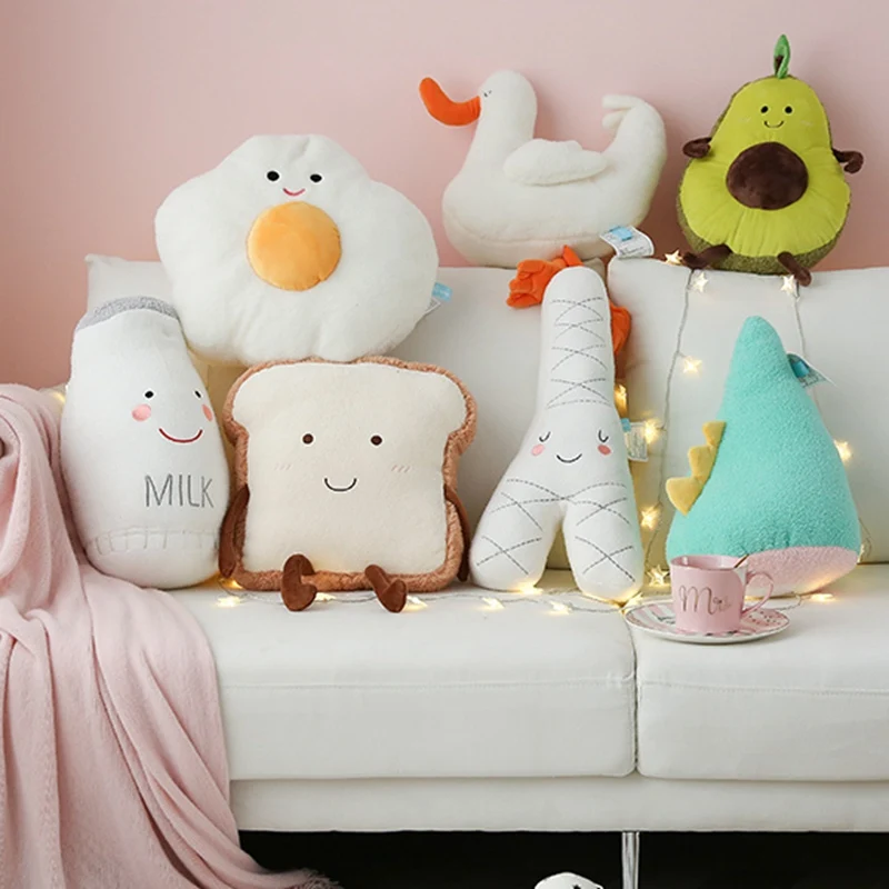 Cute Plush Toys Baby Sleeping Soft Pillow Stuffed Cushion Room Decor Gift 