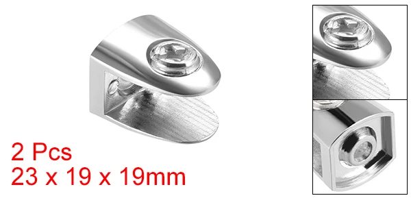 Type-07 for 5-8mm Uxcell 2 шт Стеклянные Кронштейны для полки Регулируемый цинковый сплав стекло зажим держатель для 5-8/6-9/8-10/10-12 мм толщиной яркий хром - Цвет: Type-07 for 5-8mm