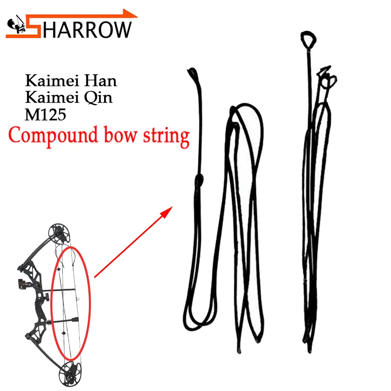 Composta para Arco com Flecha e Flecha Arco de Tigela para Áreas Corda de Substituição Corda Kapegi M125 Externas Caça Tiro 1 Peça Kin – Han