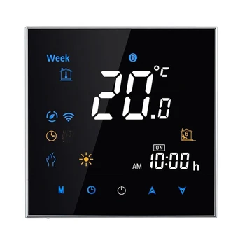 

Electric Floor Heating Room Press Screen Thermostat Warm Floor Heating System Thermoregulator 220V Temperature Controller