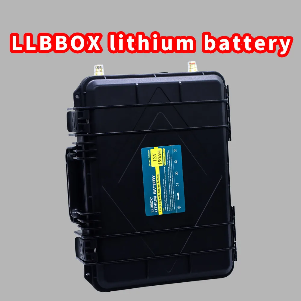 12V150AH Настоящая емкость 12В 120ач, 150ач, 200ач литиевый аккумулятор водонепроницаемый перезаряжаемый литиевый аккумулятор Встроенный BMS для инвертора - Цвет: 12V150AH