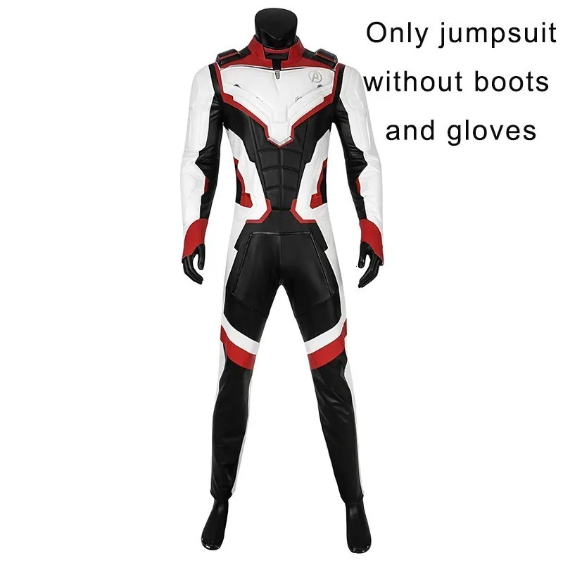 Only Jumpsuit Костюм Мстителей, 4 конца игры, Quantum Realm Team Thor cosplay, Капитан Америка, железный комбинезон для Хэллоуина для взрослых, мужские ботинки, размер XL - Цвет: Only Jumpsuit