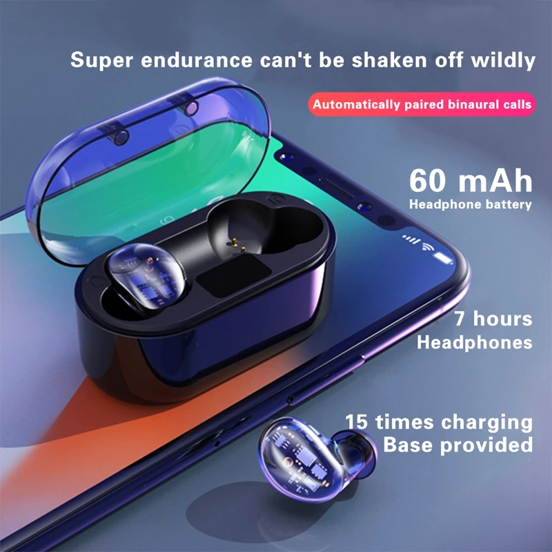 LEORY X7 TWS беспроводные bluetooth наушники ANC Denoise HiFi Bass водонепроницаемые сенсорные