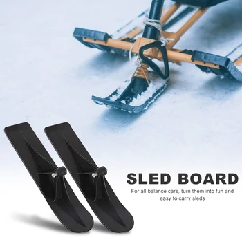 

2pcs Snow Scooter Kids SkiSkateboard Winter Cycling Sled Skiing Board Riding Scooter Parts Accessories
