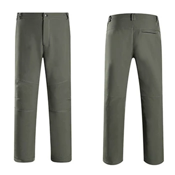 

Outdoor Camping Hiking Pants Fleece Lined Thickend Warm Windproof Skiing Trousers for Men Women HSJ88