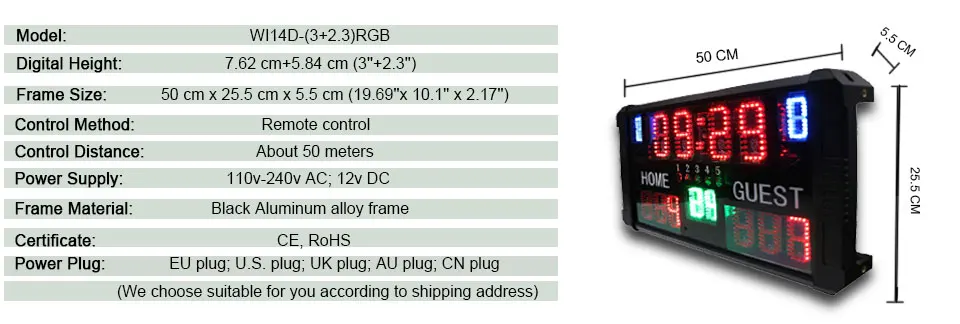 Горячая электронное табло для баскетбола с Дистанционный контроль портативные светодиодные табло для баскетбола
