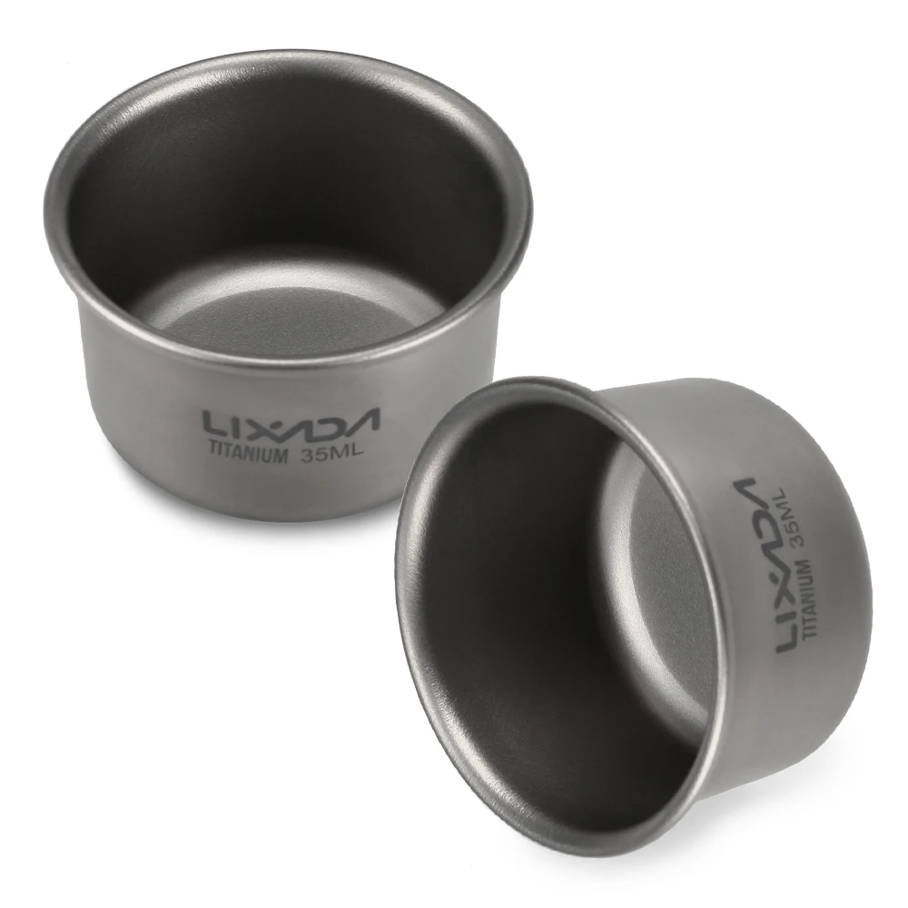 Lixada Titanium Tea Cup 35ml 1pc