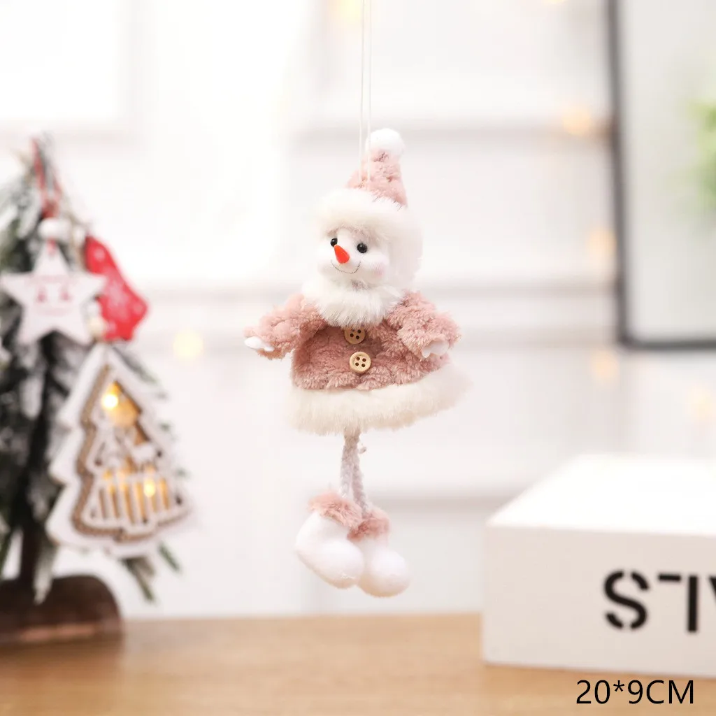 C2 snowman Подарок на год Милая Рождественская Кукла-ангел орнамент с рождественской елкой Noel Deco Рождественское украшение для дома Natal Navidad Декор - Цвет: C2 snowman