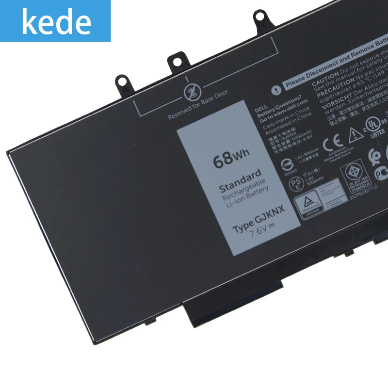Kede GJKNX Аккумулятор для ноутбука Dell Latitude 15 3520 E5480 5480 5580 3520 GJKNX GD1JP 7,6 V 68WH