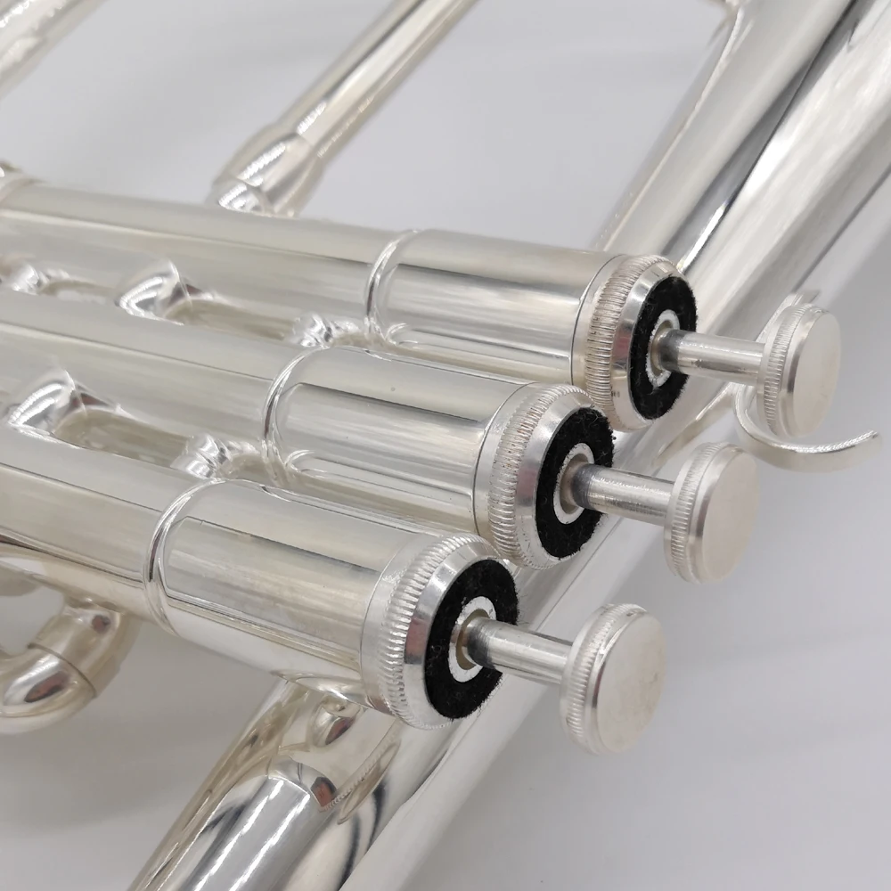 Brand New Professional Flugelhorn 8310ZS Silver Plated With Case Profession Flugelhorns Bb Yellow Brass Bell