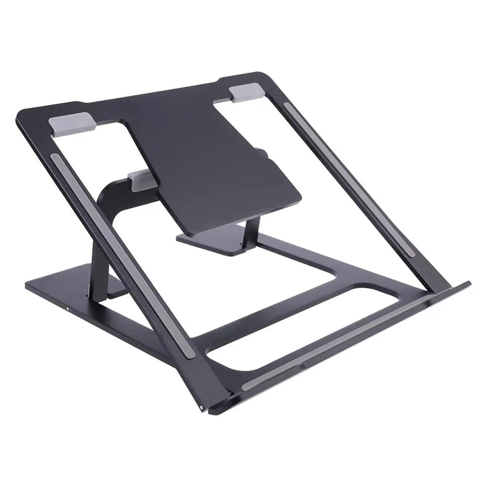 6 Angle Adjustable Laptop Stand Ventilated Portable Ergonomic Notebook Riser Anti-Slip Aluminum Alloy Mount for Desktop MacBook