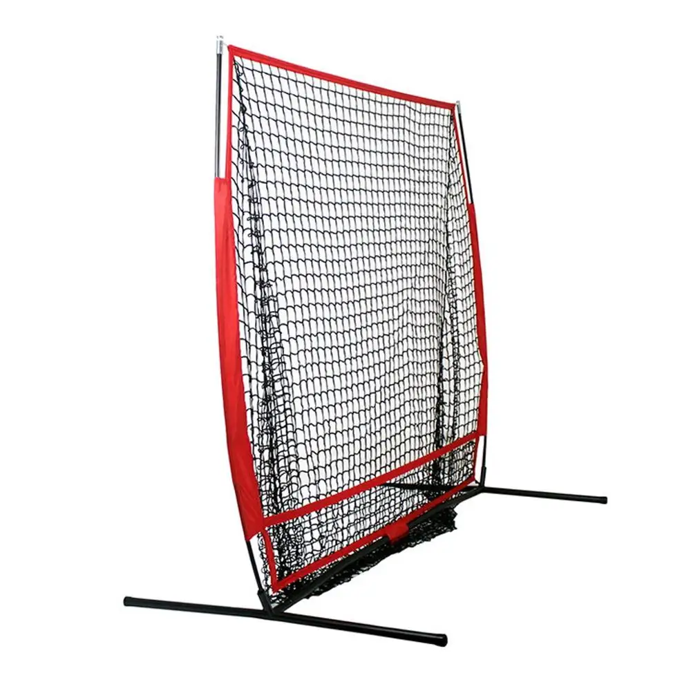 5x5 foot Softball Baseball Practice Net Frame Hitting Pitching Batting Catching Backstop Equipment Training Strike Zone F