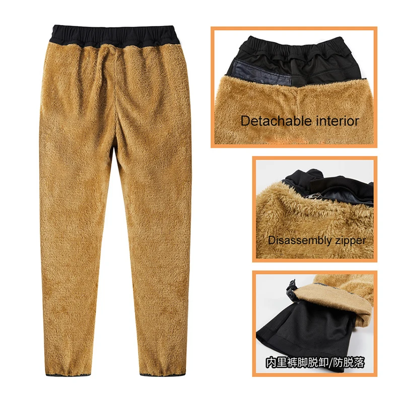 8XL мужские спортивные зимние теплые штаны уличные флисовые для бега плотные