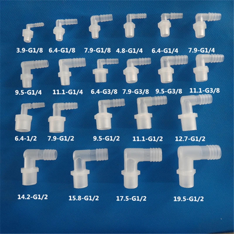 uxcell Quick Connector G1//2 Female Thread to 3//8 Tube Straight Connect Fittings for Water Purifier 41mm White 5Pcs