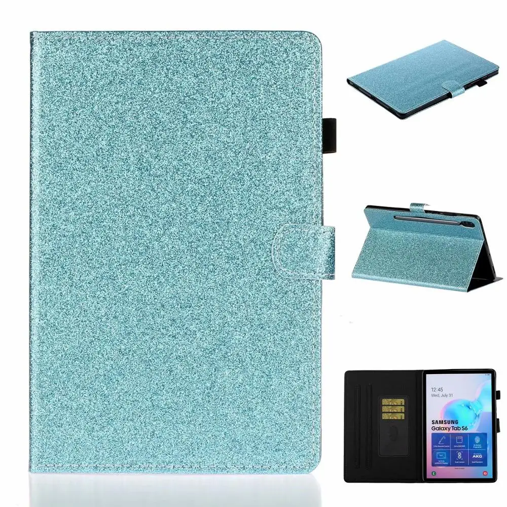 Чехол для планшета Samsung Galaxy Tab S6 T860 T865 SM-T860 10 5 дюйма 2019 Модный Блестящий флип-чехол