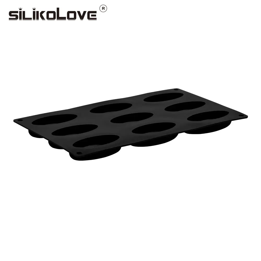 SILIKOLOVE DIY 9 силиконовые полости Мыло Форма для изготовления мыла 3D овальное мыло ручной работы Формы Ремесло