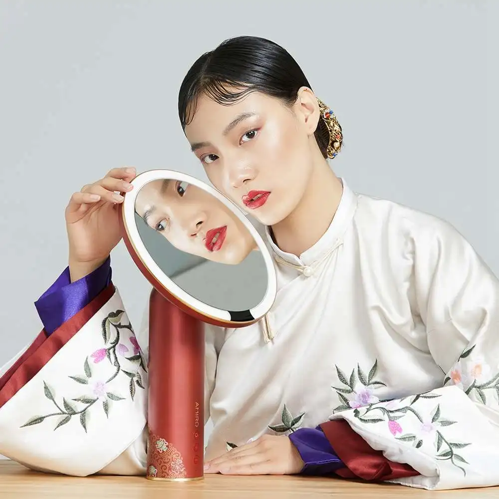 AMIRO Yuemu Magnifier 8 Inch Makeup Mirror Sunlight LED Light On/Off Smart Sensor Forbidden City Joint Gift Box Version Mirrors AMIRO Yuemu Magnifier 8 Inch Makeup Mirror Sunlight LED Light On/Off Smart Sensor Forbidden City Joint Gift Box Version Mirrors