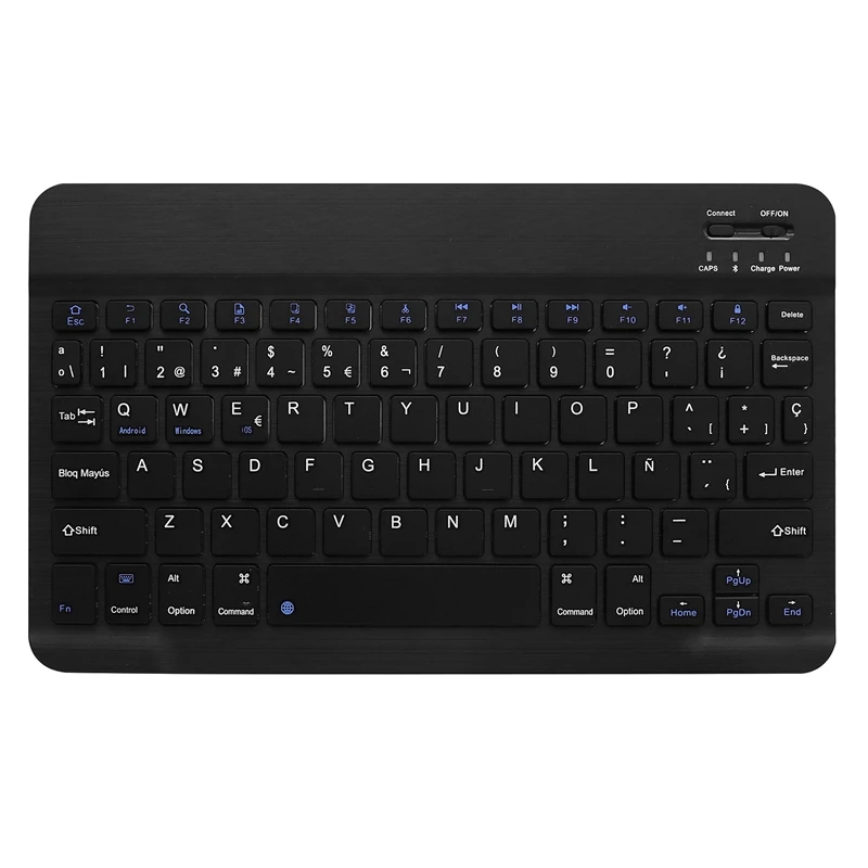 Wireless Keyboard,Spanish Language / English Dual Language Bluetooth Keyboard for Samsung Galaxy Tab S6 Lite 17