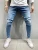 Mens Skinny Blue jeans Popular Scratch Slim Denim Pants Pencil Pants Autumn Street hip-hop denim trousers fashion Men's clothing 13
