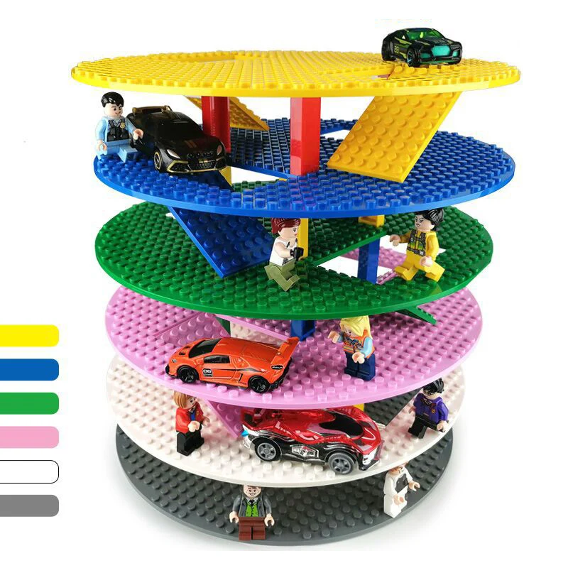 

DIY Classic Small Bricks Baseplate 25.5*25.5 Dots Round-Double-sided Base plates Board DIY Building Blocks Compatible All Brands