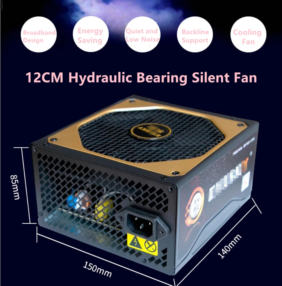 Блок питания для ПК для Evesky 12V Backline поддержка 1060/1080 игровая графическая карта Номинальная 600 Вт Пиковая 800 Вт Питание Игра престолов 800WS