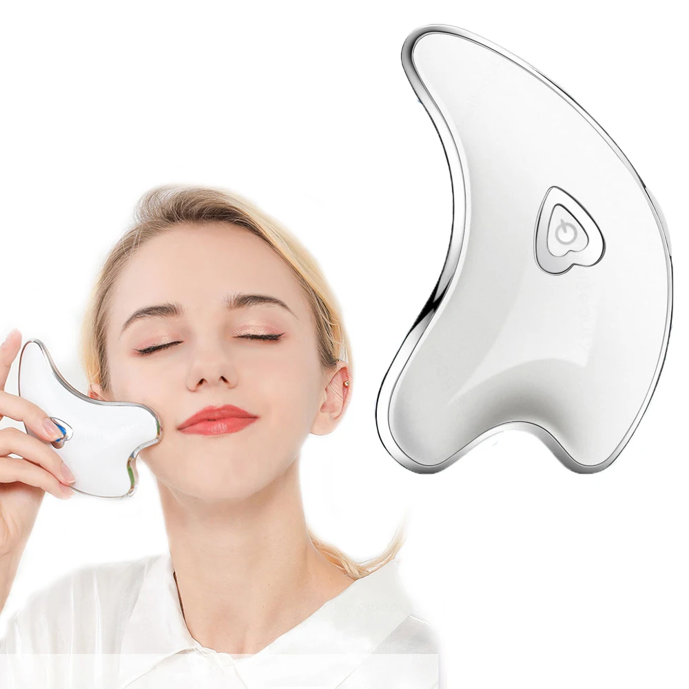 Vshape Facial Lifting Machine Electric Face Neck Guasha Massager