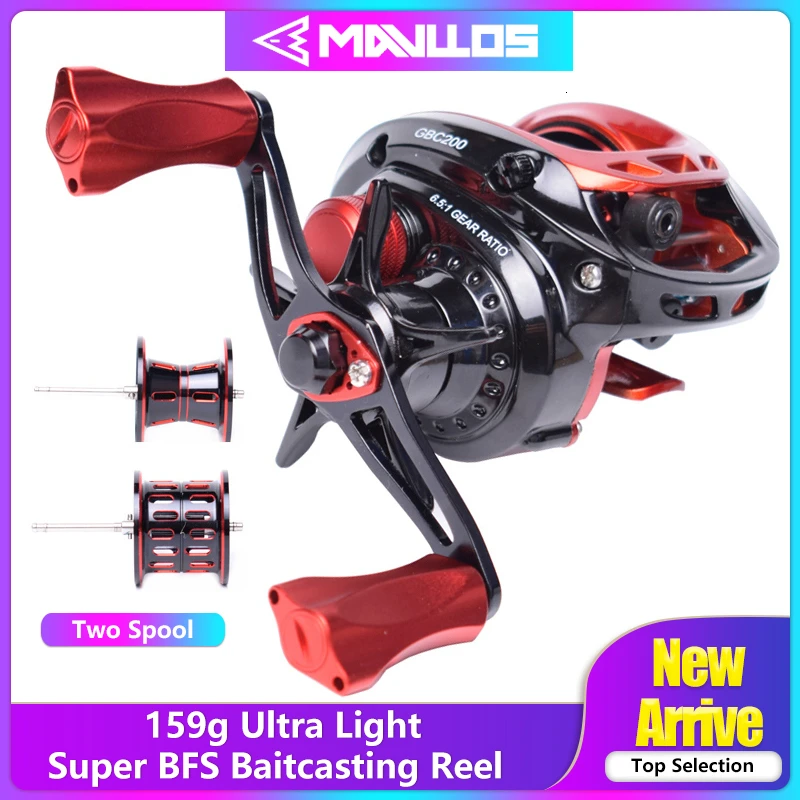 Mavllos パイオニア Gbc0 Bfs 釣り Baitcasting リール左右ハンド金属ハンドル 2 スプール低ロファイルベイト キャスティング釣りリール Fishing Reels Aliexpress