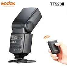 Godox TT520 II Flash TT520II with Build-in 433MHz Wireless Signal + Flash Trigger for Canon Nikon Pentax Olympus DSLR Cameras