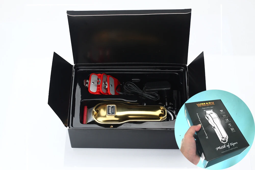 2500 mah cordless cortador de cabelo cor dourada