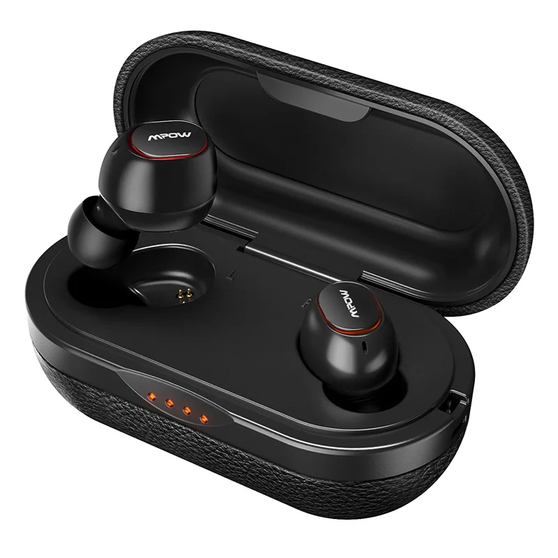 Mpow T5/M5 IPX7 беспроводные TWS наушники APTX Bluetooth 5,0 наушники 36H воспроизведение стерео CVC8.0 шумоподавление наушники с микрофоном - Цвет: TWS Earphone