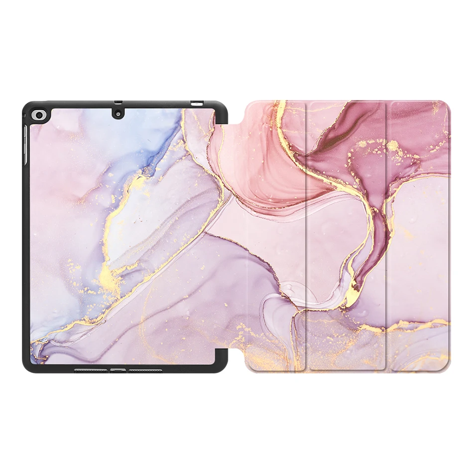 Чехол MTT marble для iPad 9,7 дюймов, мягкая задняя панель из ТПУ+ откидная подставка из искусственной кожи, умный чехол для iPad Air 1 2, чехол для планшета, Fundas - Цвет: IPBC16