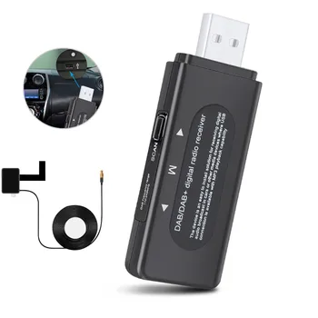 

Car DAB Digital Radio Receiver USB Dongle With Active Antenna FM 174.0MHz-240.0MHz Digital Audio Broadcasting Device Mp3 Player