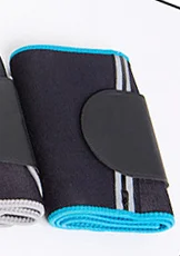 Facecozy Женская регулируемая эластичная дышащая поддержка талии с карманом компрессионный тренировочный пояс для женская одежда для фитнеса, спорта - Цвет: Синий