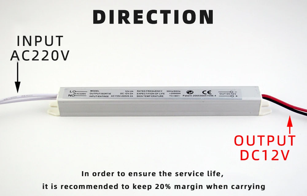 AC220V для DC12V источник постоянного тока трансформатор 1.5A 2A 3A 5A постоянного тока светодиодный драйверы для светодиодный рекламный светильник