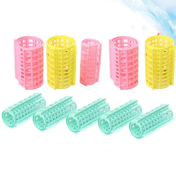 

1 Bag/36pcs Hair Curlers Rollers See-Through Bang Curlers Plastic Hair Rollers Hairstyle Tools (6pcs Large Diameter 3.6, 10pcs