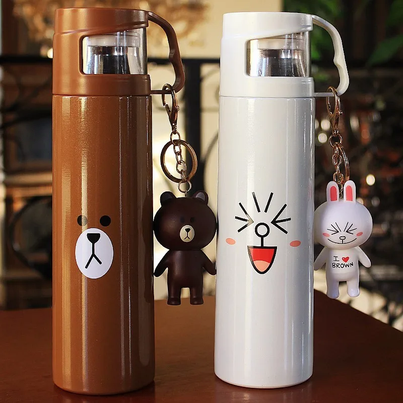 

Portable GIRL'S Pink Middle School Students Small Cute Korean-style Glass Ml Mini Cup Set Large-Volume Insulated Cup