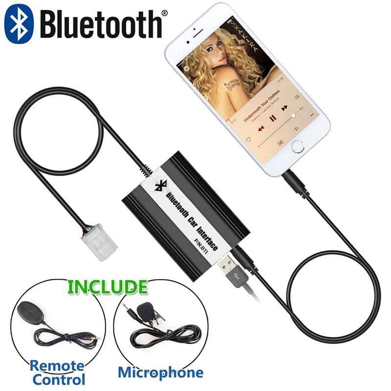 LISIDIC A2DP Автомобильный MP3 музыкальный плеер Bluetooth USB AUX адаптер для Тойота авенсис