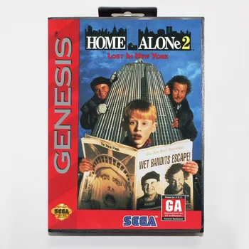 

Home Alone 2 Boxed Version 16bit MD Game Card For Sega MegaDrive Sega Genesis System