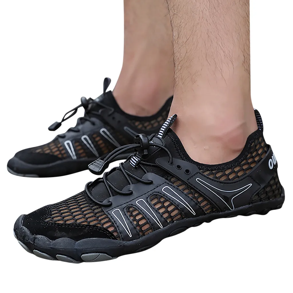 Men Barefoot Five Fingers Shoes Summer Water Shoes for Men Outdoor Lightweight Men Shoes Fitness Sports Sneakers#N