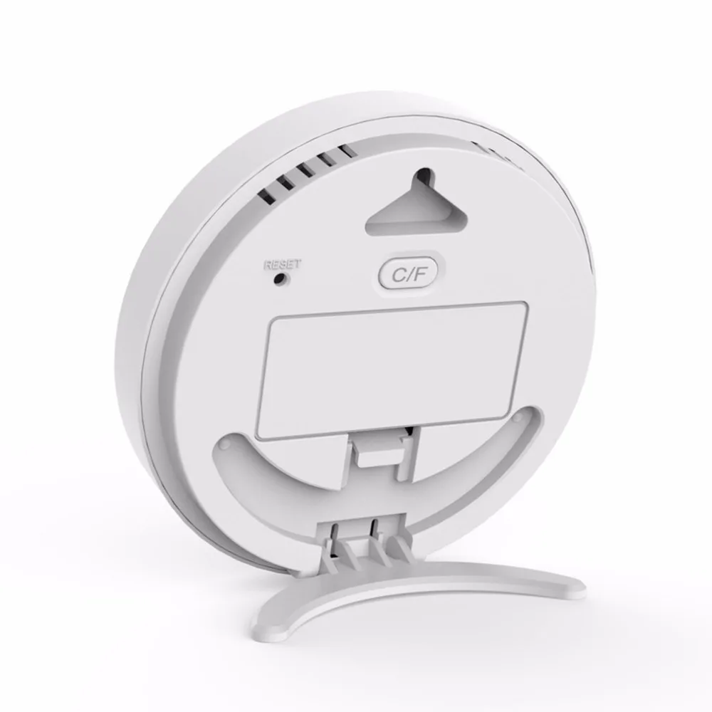 Baldr Round Shape Wireless Thermometer Table Indoor Outdoor LCD Display Digital Wall Temperature Meter Sensor B0127T2